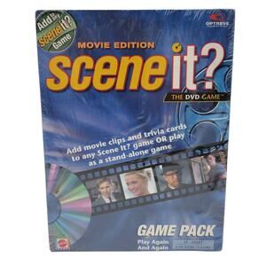 Movie Edition Scene It? DVD Game Pack Mattel 2005 New Sealed Trivia Expansion